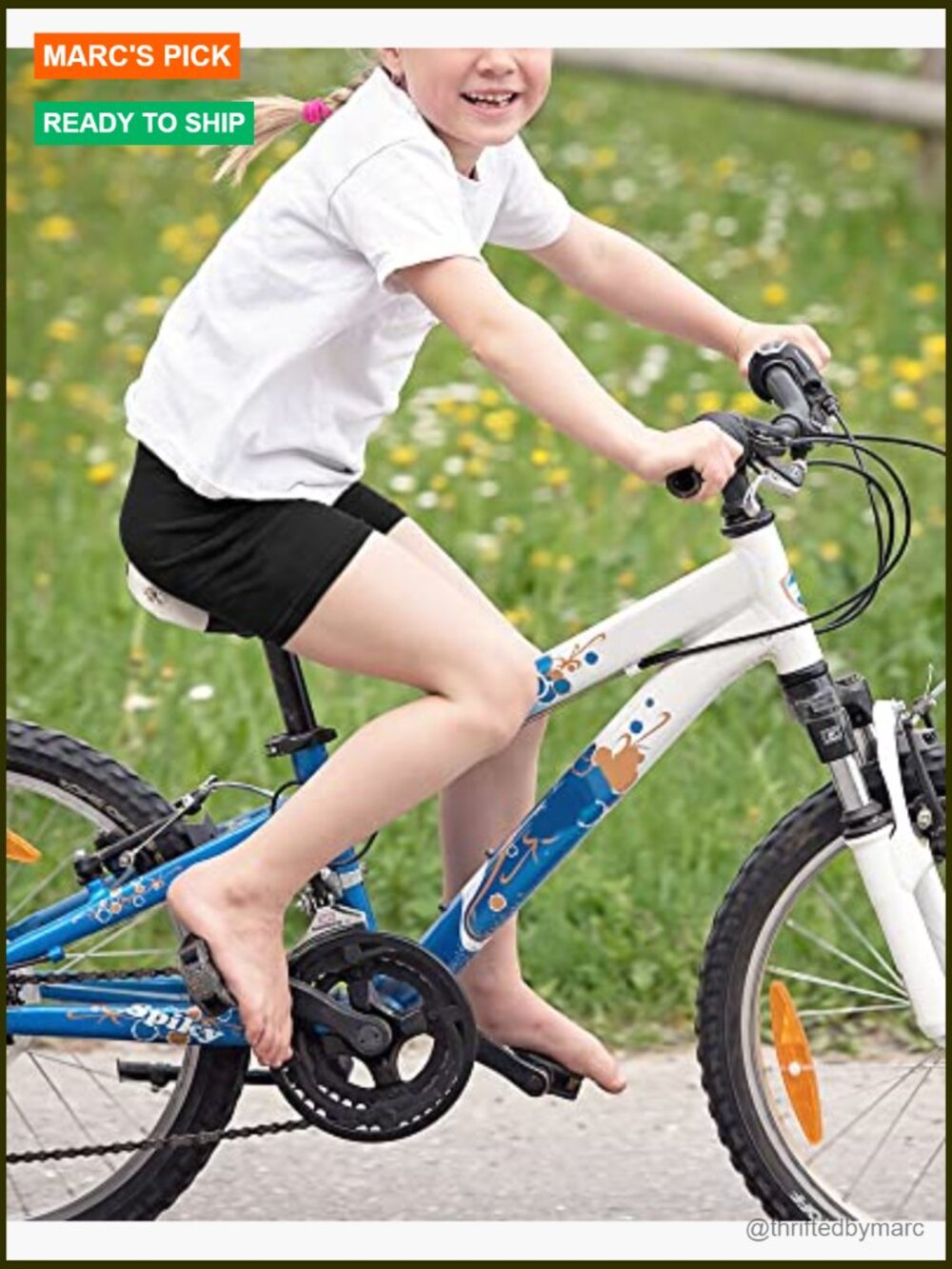 Girls Bike Shorts - Breathable Dance Biker Under Shorts for Dresses - Picture 3 of 7